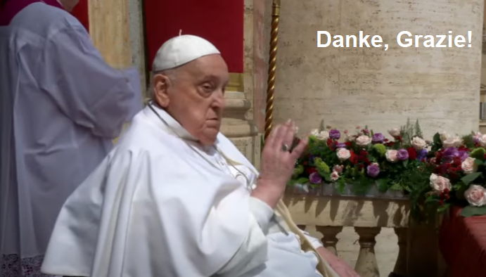 Papst Franziskus an der Ostermesse 2025